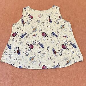 Bird Print Tank Top